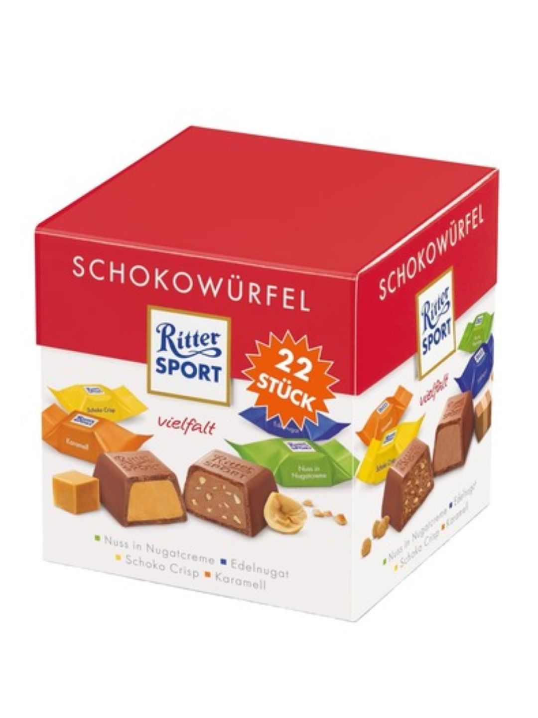 RITTER SPORT CHOCOLATE MIX CUBES 176G